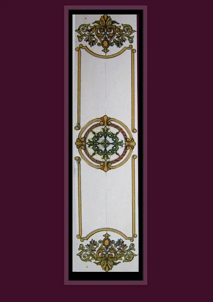 Эскиз витража, 2011 г., 180х55