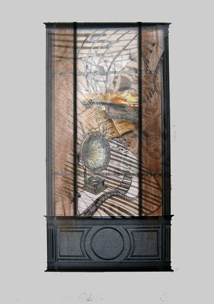 Эскиз расписного витража Тиффани, 2012 г.