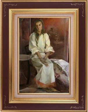 Академическая постановка, 2011 г., холст, масло, 180х120